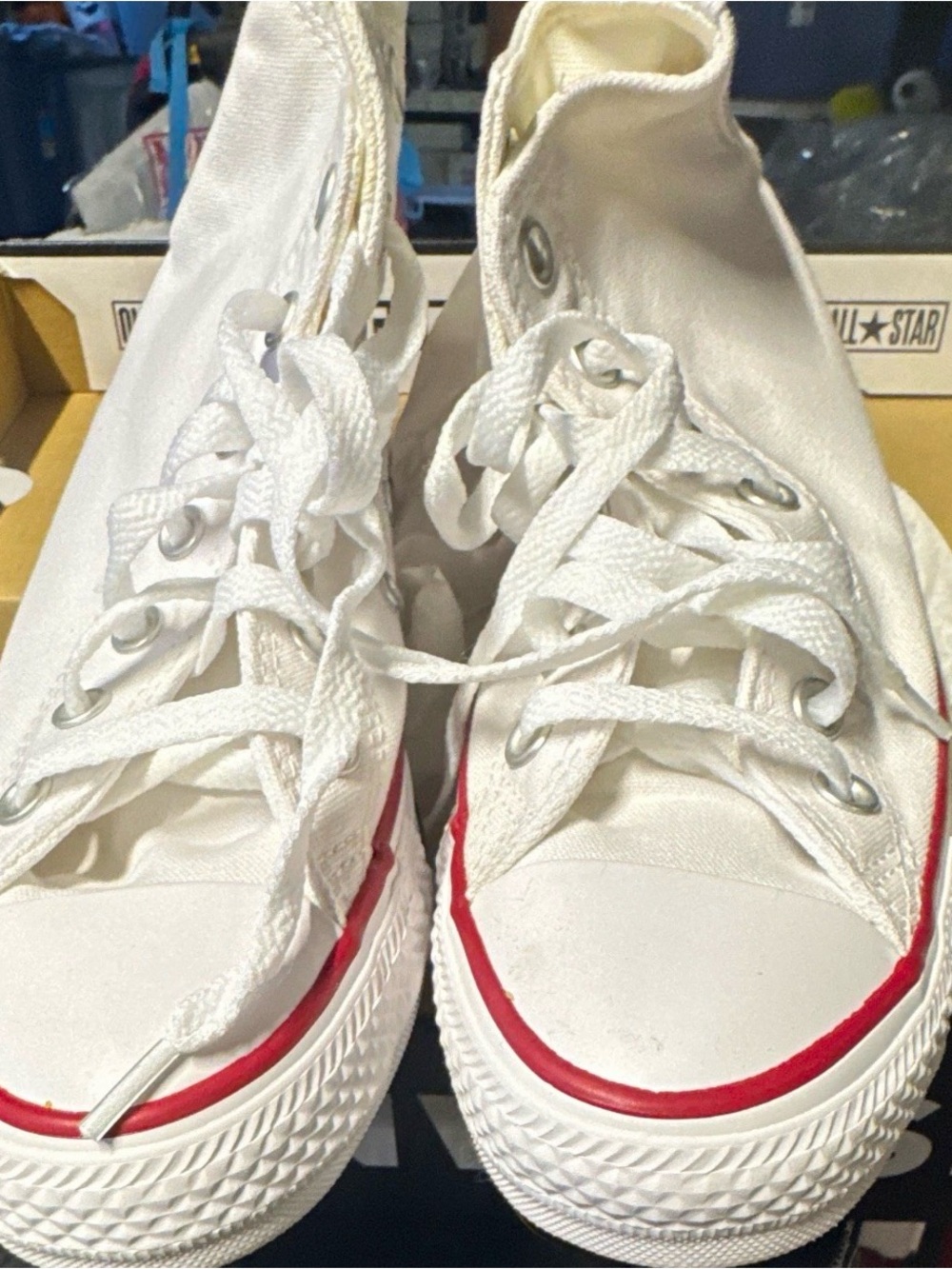 Converse Chuck Taylor All Star High Top Canvas Sneaker Optic White M 4 W 6 size